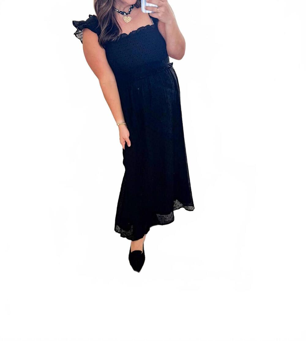 NEW SINCERELY OURS the marlee dress in black